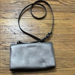 Michael Kors Shimmering Silver Crossbody